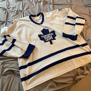 NHL Toronto Maple Leafs White and Blue Jersey